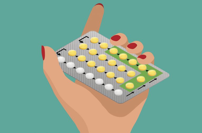 Desenho de pílulas, um dos métodos contraceptivos