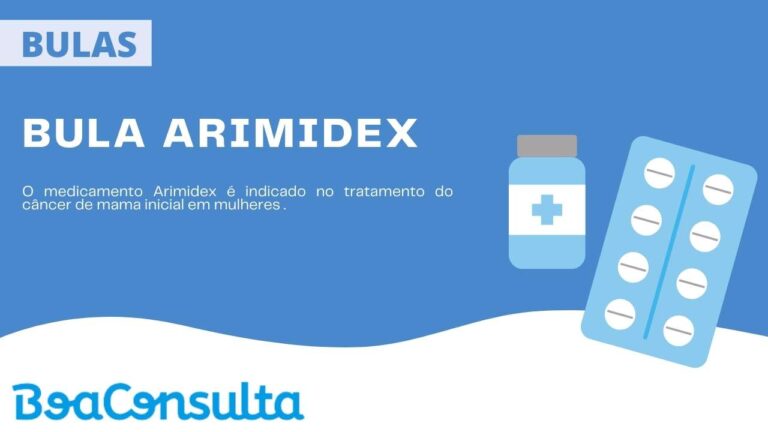 Bula do medicamento Arimidex.