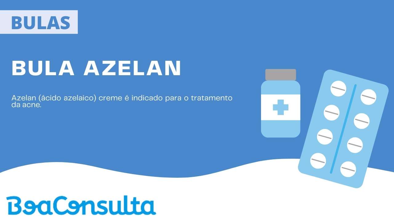 Bula do Azelan creme para acne.