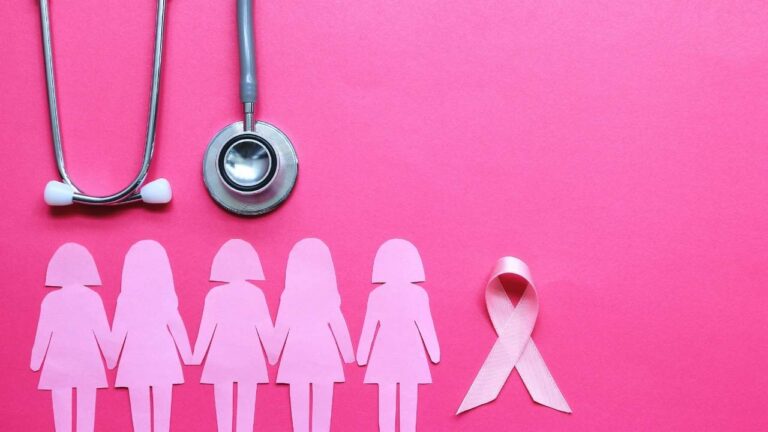 Ilustração de campanha do outubro rosa.