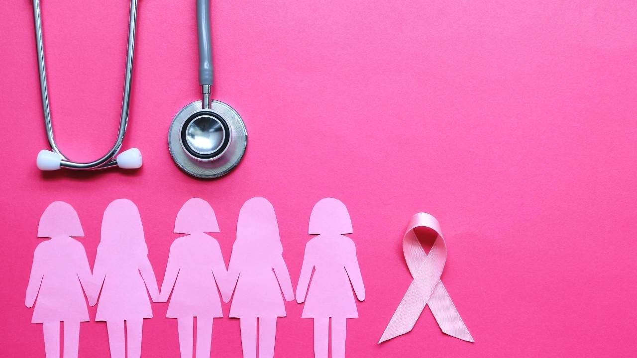 Ilustração de campanha do outubro rosa.