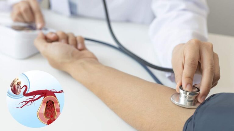 Medindo Hipertensão arterial de paciente.