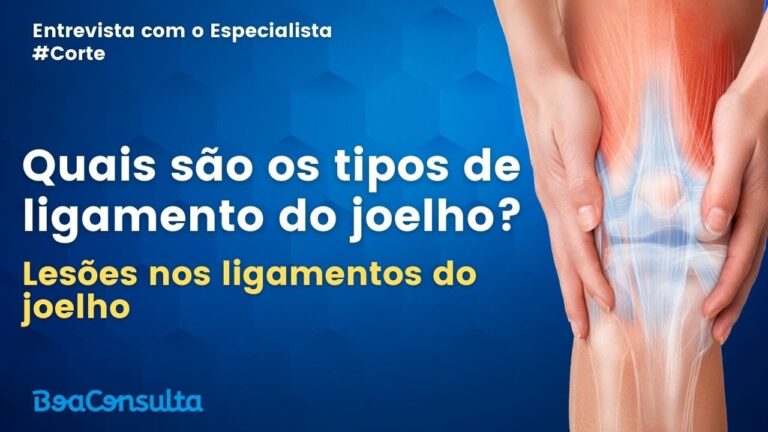 Médico explicando qual tipo de paciente mais lesiona o ligamento do joelho.