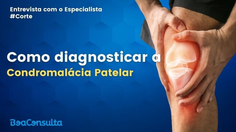 Especialista explicando como fazer o diagnóstico da Condromalácia Patelar.