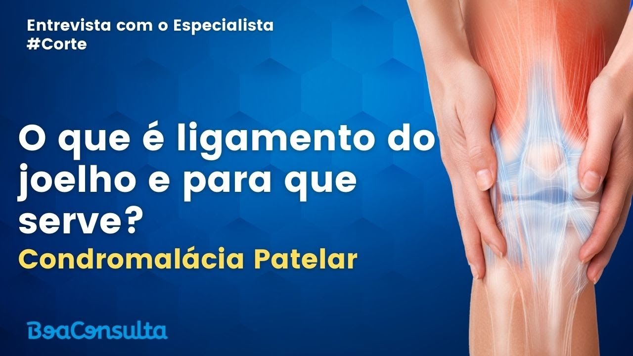 Médico explicando o que são ligamentos do joelho e para que servem.