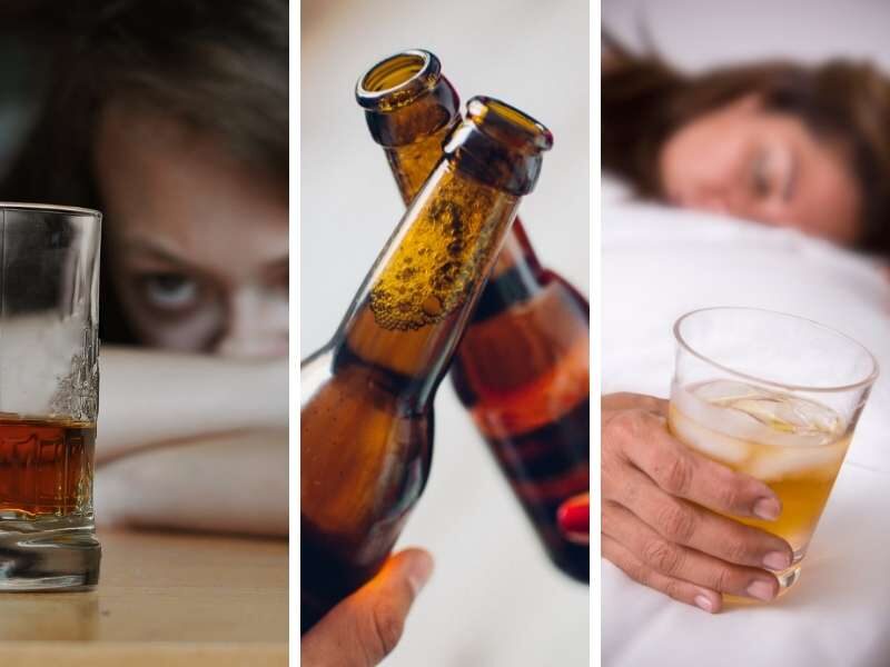 Pessoas consumindo bebida alcoólica.