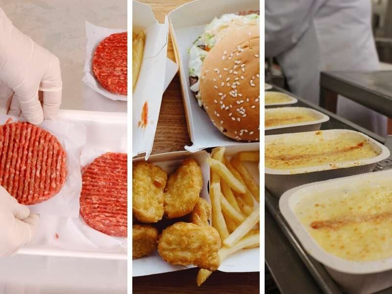 Ilustração alimentos ultraprocessados.