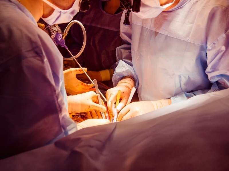 Cirurgia de videolaparoscopia.