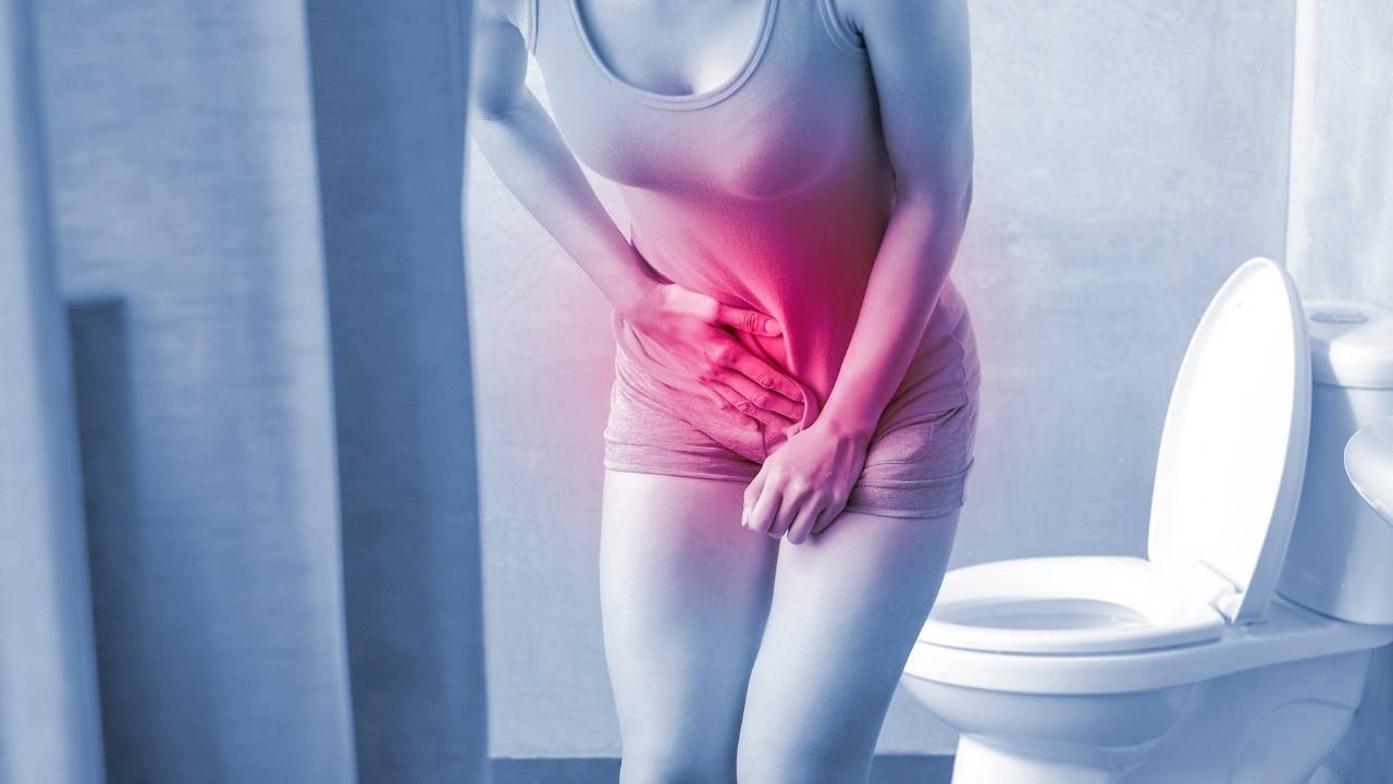 Sintomas de infecção urinária.
