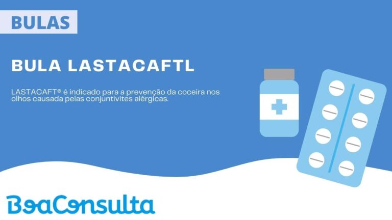Bula Lastacaft 3ml solução oftálmica.