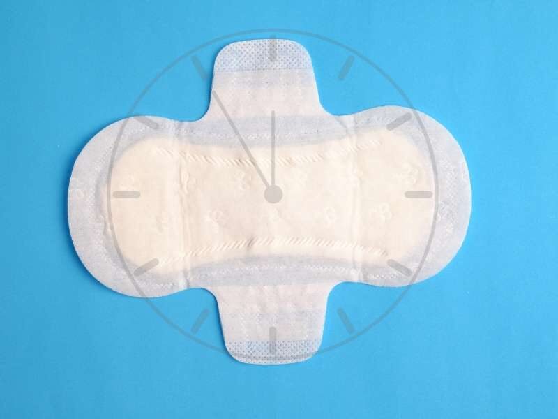 Absorvente feminino.