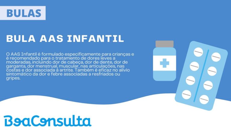 Bula AAS Infantil Comprimidos de 100 mg.